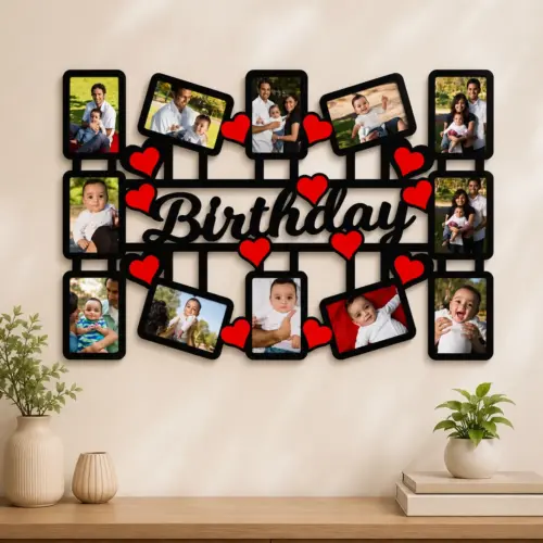 Personalized Birthday Collage Collage Wall Frame