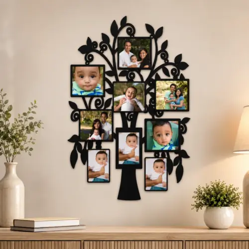 Personalized Family Tree Collage Wall Frame