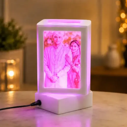 Personalized RGB Colour Changing Design Rotating Photo Night Lamp