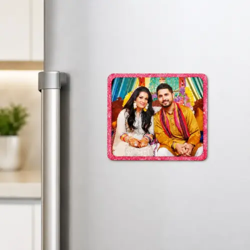 Personalized Rectangle Photo Fridge Magnet for Friends