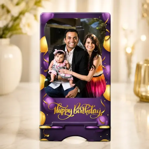 Personalized Classic Duo Design Photo Mobile Stand for Office